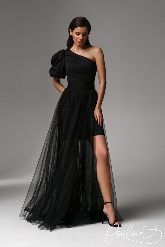черное вечернее платье